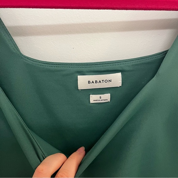 NWOT Babaton Aritzia Bodycon Dress, Green Dress, Size S - Picture 5 of 9